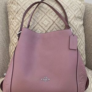 Coach Edie shoulder bag. Color Tea Rose/dusty pink